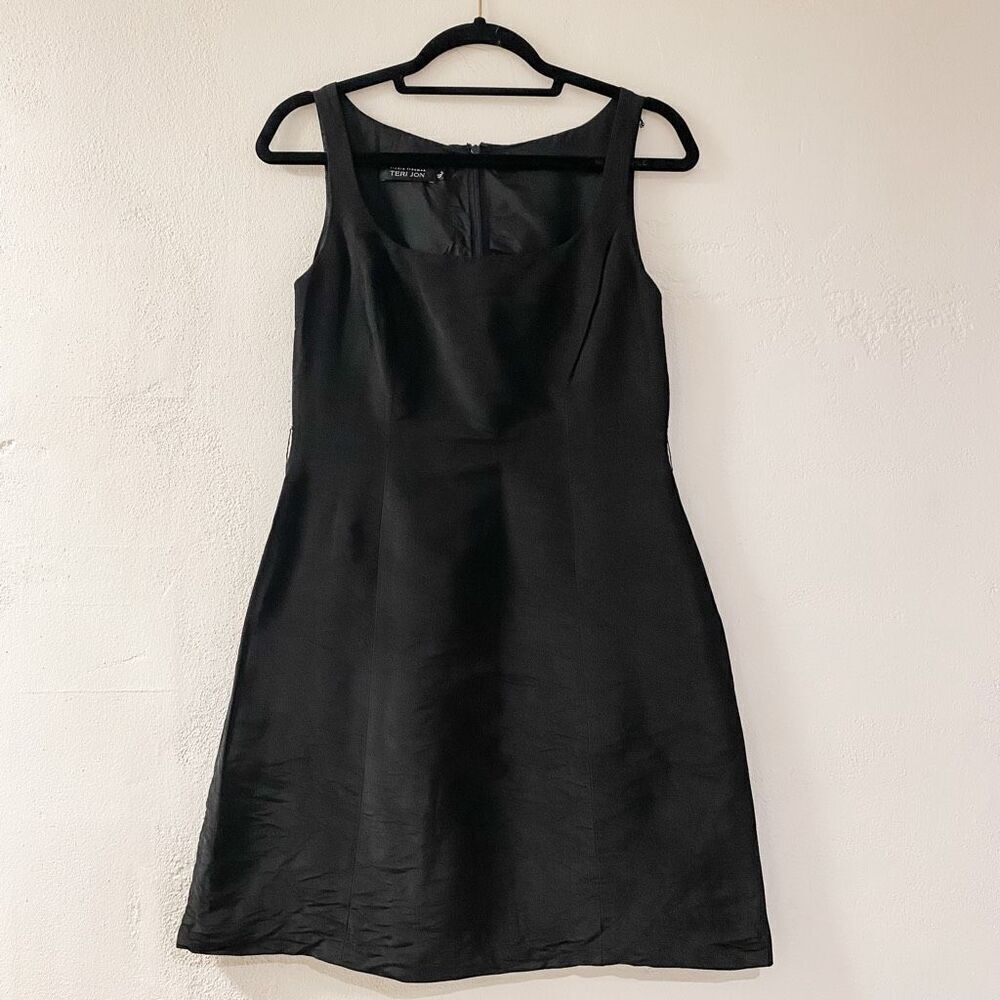 Rickie Freeman Teri John Mini Dress LBD in Black Size 6